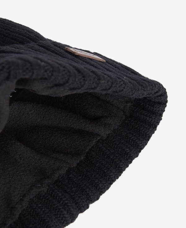 Barbour Carlton Beanie μαυρα | BABO89045