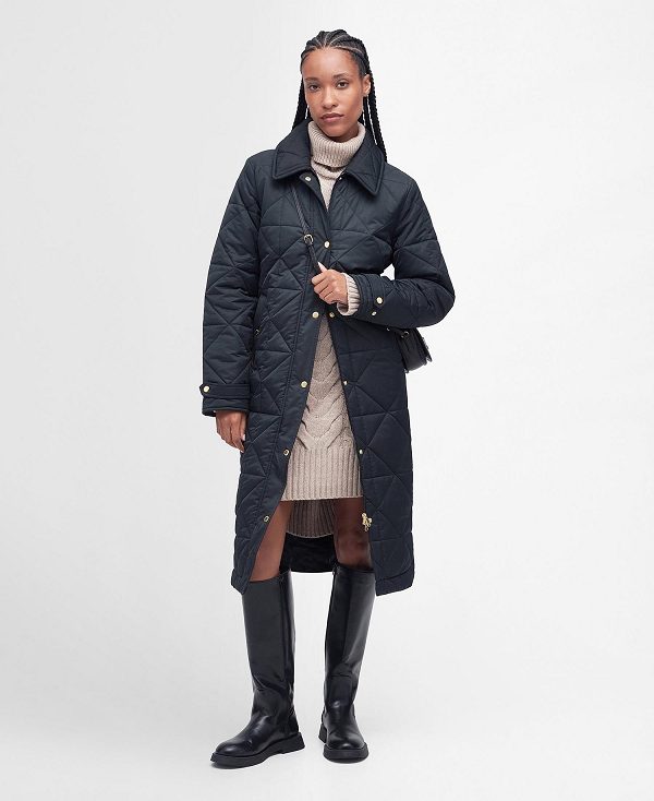 Barbour Carolina Quilted Jacket μαυρα | BABO89293