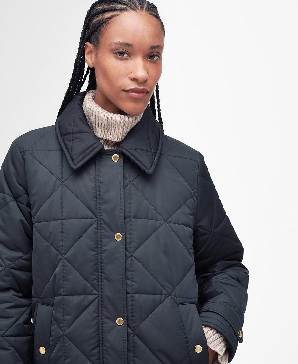 Barbour Carolina Quilted Jacket μαυρα | BABO89293