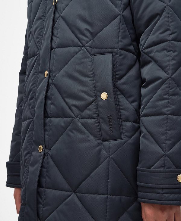 Barbour Carolina Quilted Jacket μαυρα | BABO89293