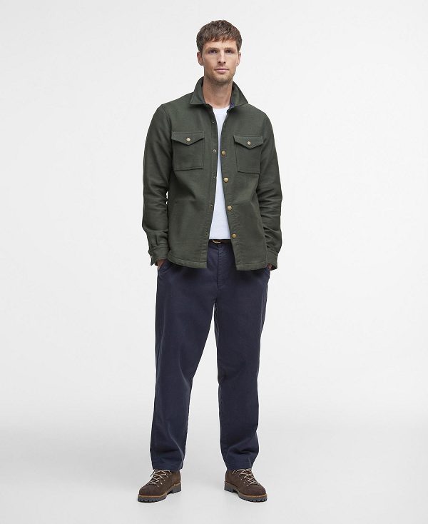 Barbour Carrbridge Overshirt σκουρο μπλε | BABO87648