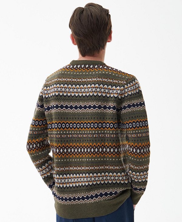 Barbour Case Fair Isle Jumper πρασινο | BABO88531