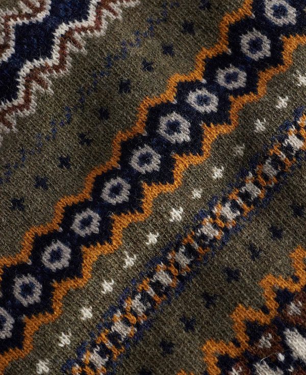 Barbour Case Fair Isle Jumper πρασινο | BABO88531