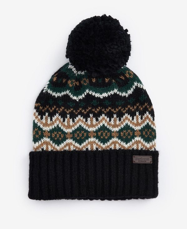 Barbour Case Fairisle Beanie πρασινο | BABO89052