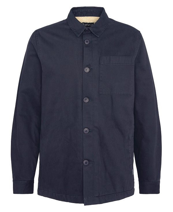 Barbour Casper Overshirt σκουρο μπλε | BABO87672