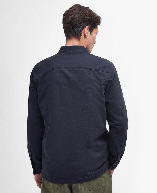 Barbour Casper Overshirt σκουρο μπλε | BABO87672