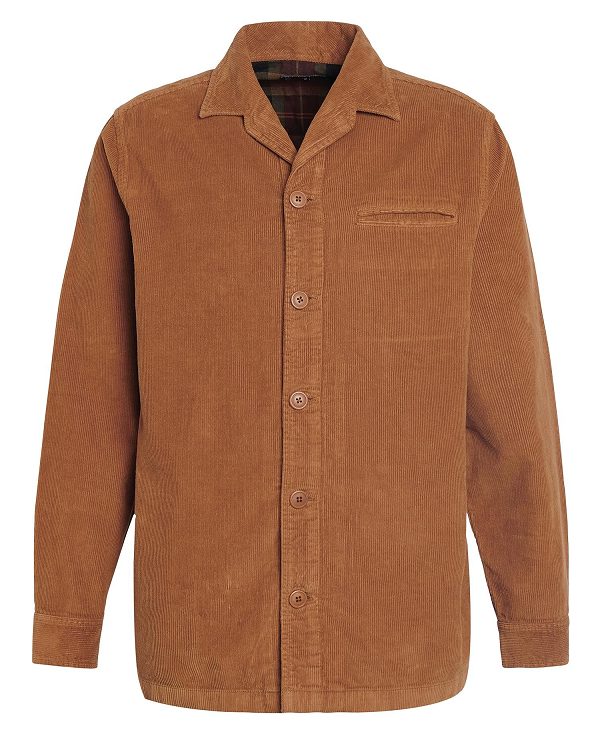 Barbour Casswell Overshirt καφε | BABO87678