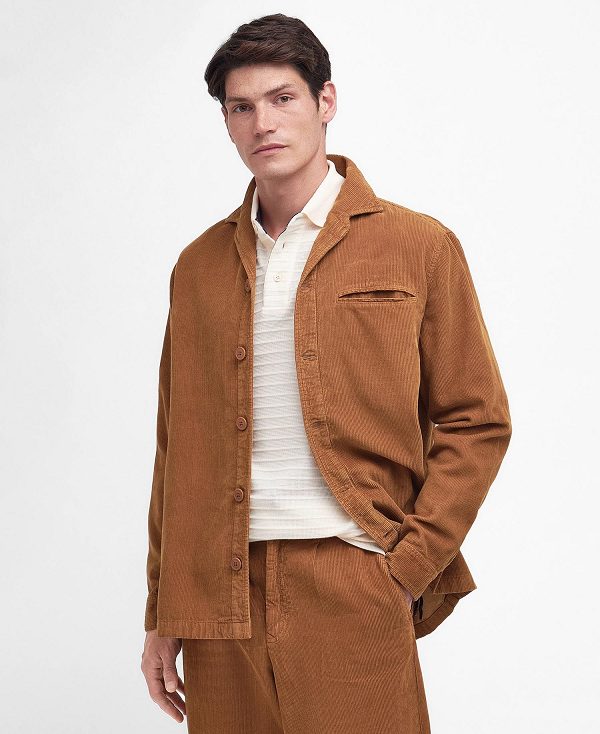 Barbour Casswell Overshirt καφε | BABO87678