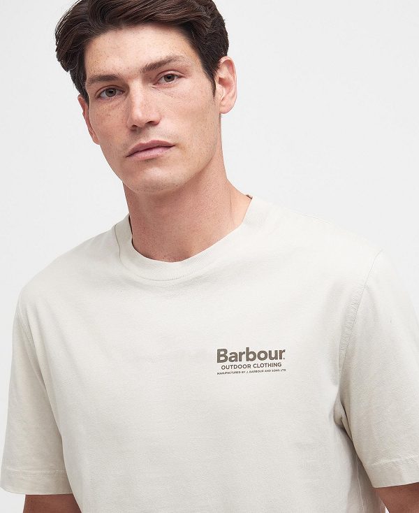 Barbour Catterick T-shirt Μπεζ | BABO88292