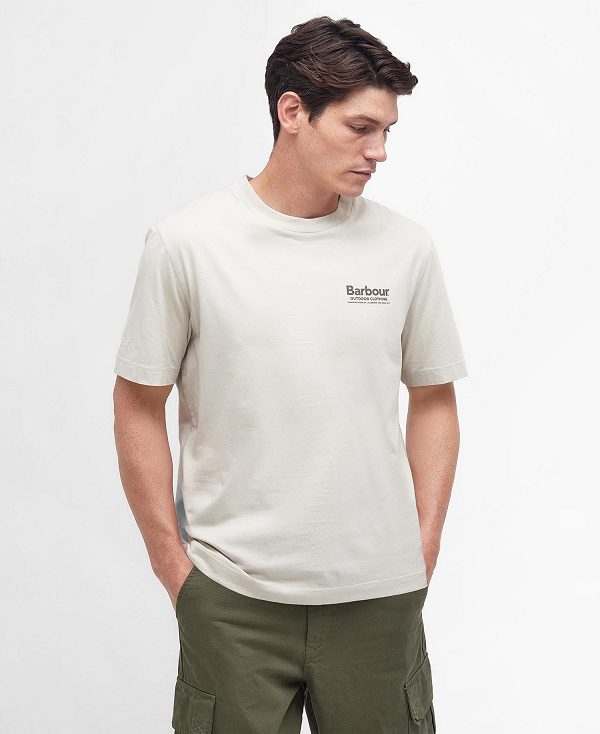 Barbour Catterick T-shirt Μπεζ | BABO88292