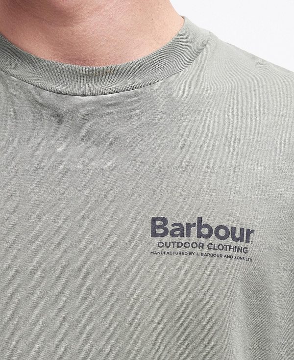 Barbour Catterick T-shirt Ελιά | BABO88293