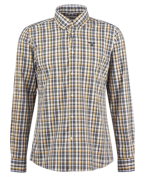 Barbour Chaseton Tailored Shirt γκρι | BABO87590
