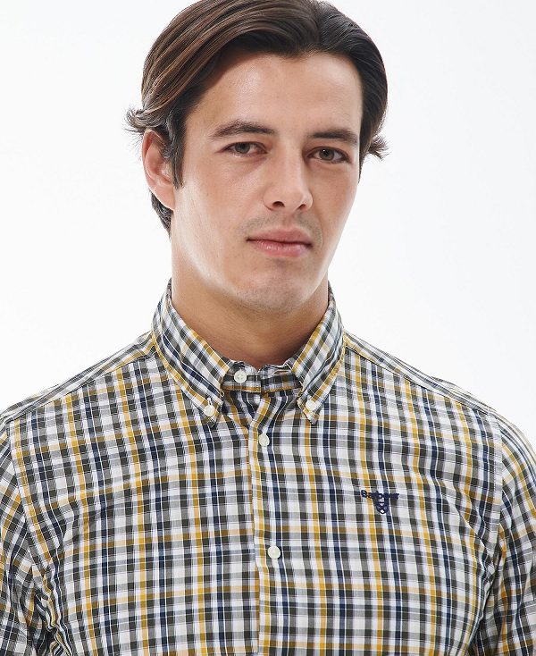 Barbour Chaseton Tailored Shirt γκρι | BABO87590
