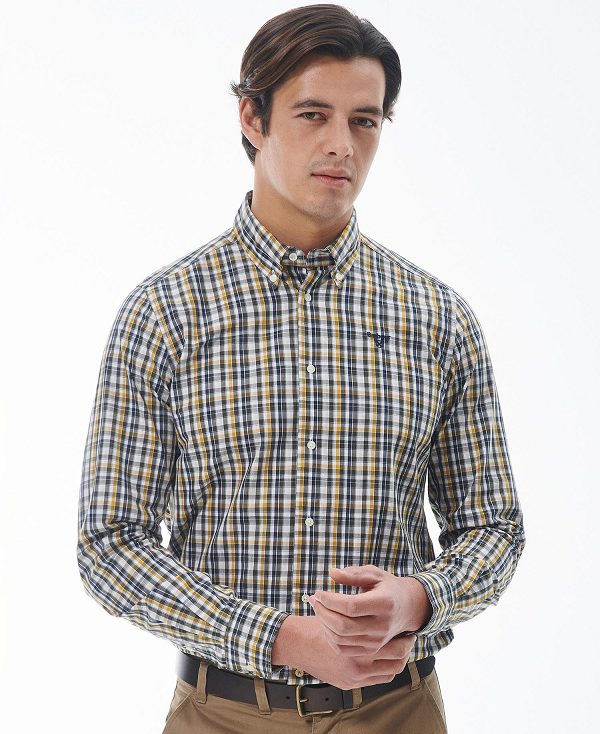 Barbour Chaseton Tailored Shirt γκρι | BABO87590