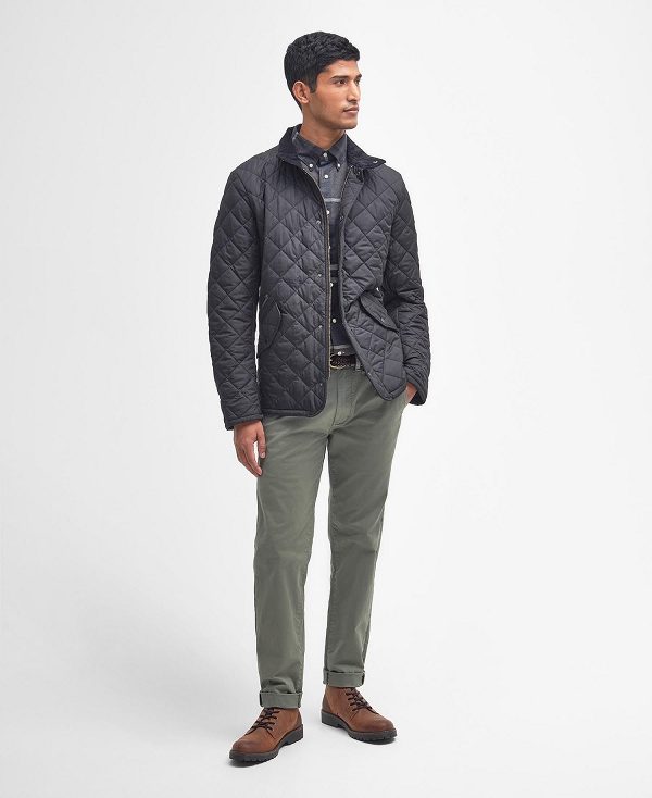Barbour Chelsea Sportsquilt Jacket μαυρα | BABO87317