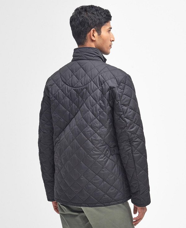 Barbour Chelsea Sportsquilt Jacket μαυρα | BABO87317