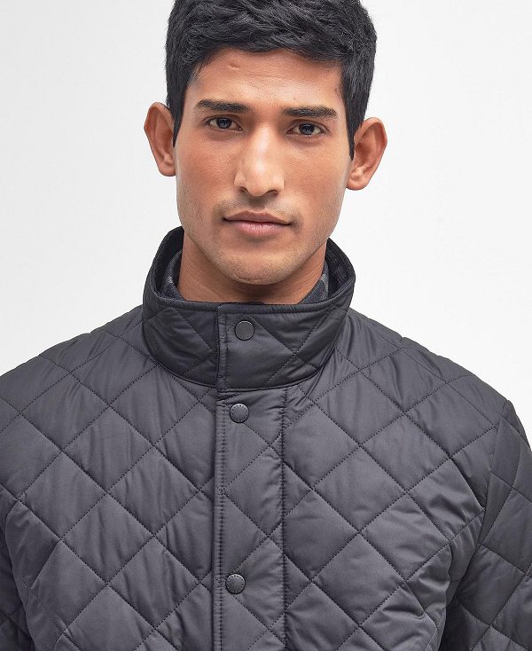 Barbour Chelsea Sportsquilt Jacket μαυρα | BABO87317