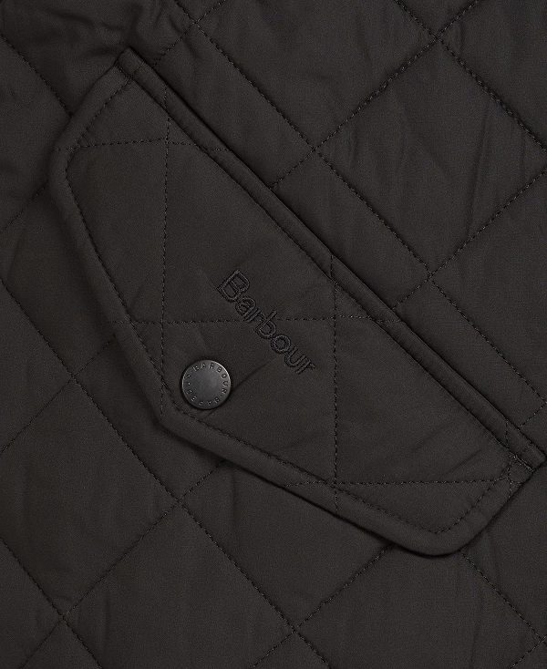 Barbour Chelsea Sportsquilt Jacket μαυρα | BABO87317