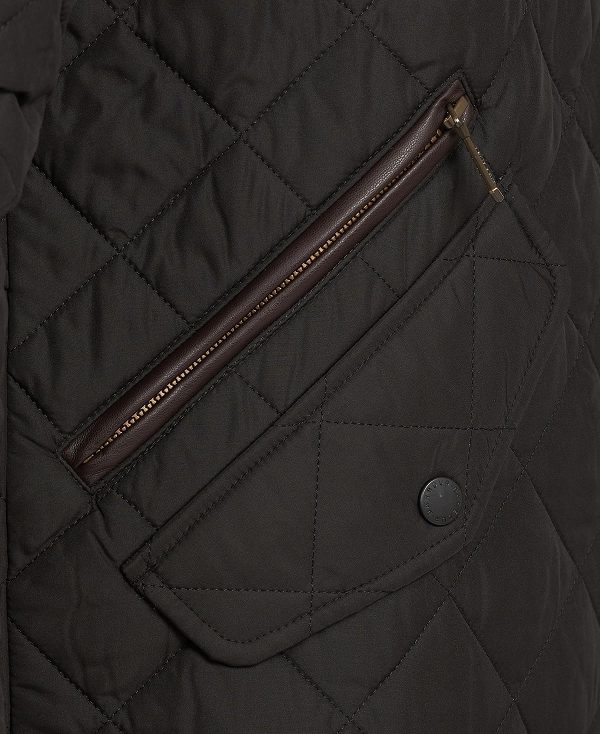 Barbour Chelsea Sportsquilt Jacket μαυρα | BABO87317