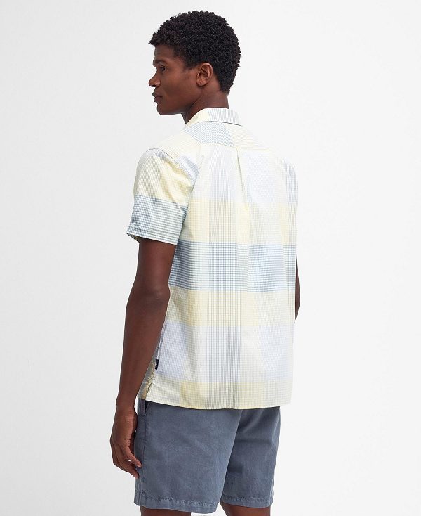Barbour Chesil Regular Short-sleeved Shirt λεμόνι | BABO87764
