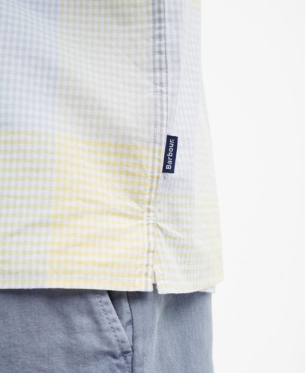 Barbour Chesil Regular Short-sleeved Shirt λεμόνι | BABO87764