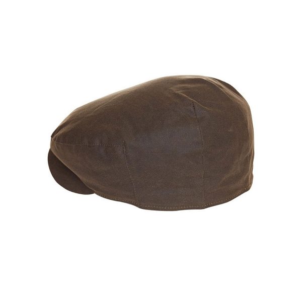 Barbour Cheviot Wax Flat Cap σκουρο μπλε | BABO89012