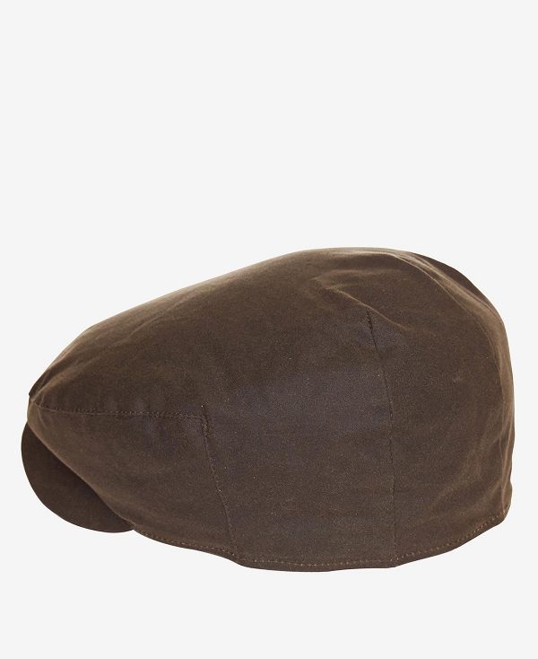 Barbour Cheviot Wax Flat Cap σκουρο μπλε | BABO89012