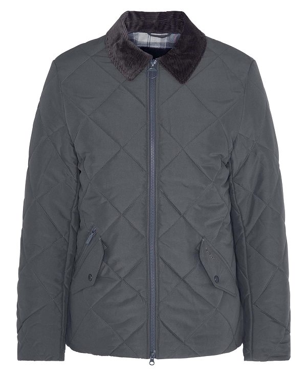 Barbour City Chelsea Quilted Jacket βαθυ γκρι | BABO87376