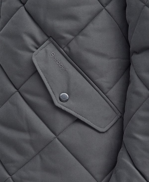 Barbour City Chelsea Quilted Jacket βαθυ γκρι | BABO87376