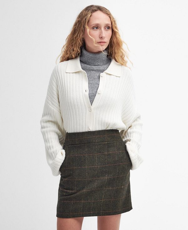 Barbour Claudette Cardigan ασπρα | BABO89782