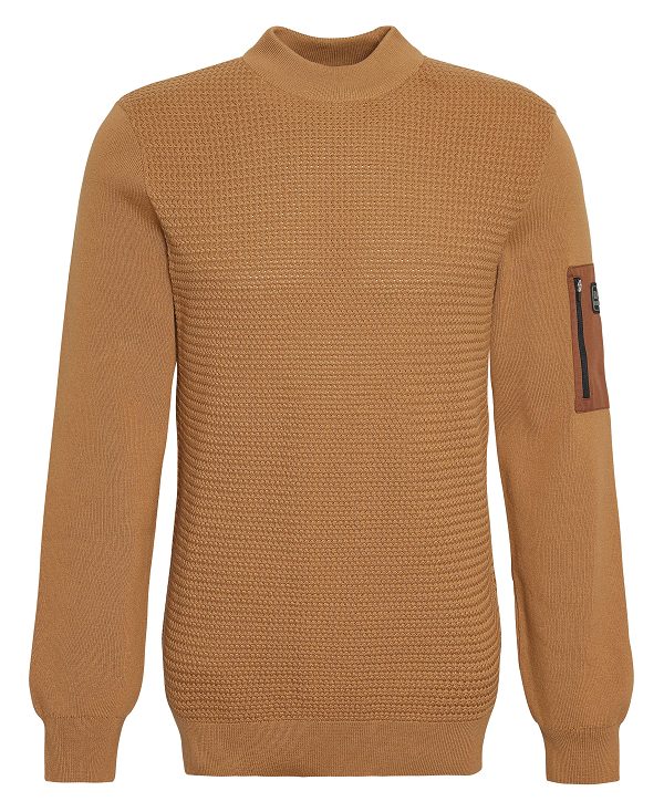 Barbour Clayton Crew-neck Jumper καφε | BABO88603