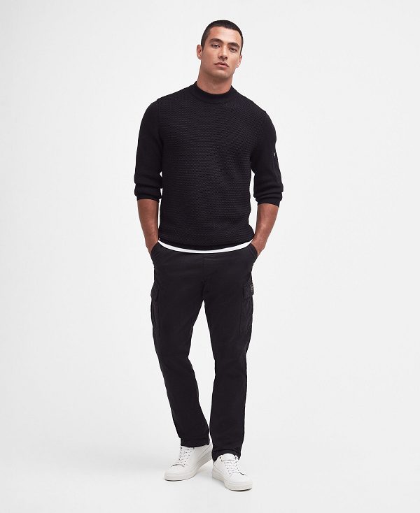 Barbour Clayton Crew-neck Jumper μαυρα | BABO88604