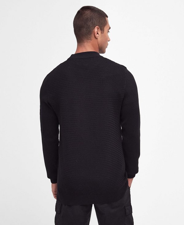 Barbour Clayton Crew-neck Jumper μαυρα | BABO88604