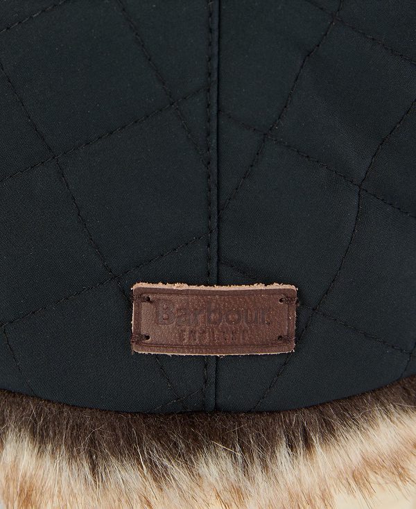 Barbour Cleadon Trapper Hat σκούρο Ελιά | BABO89039
