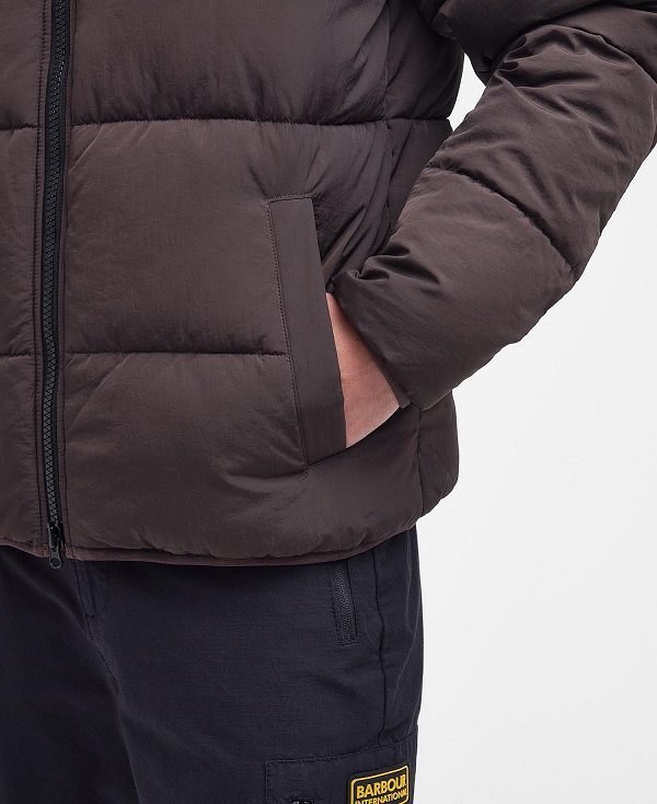 Barbour Cluny Quilted Jacket σοκολάτα | BABO87314