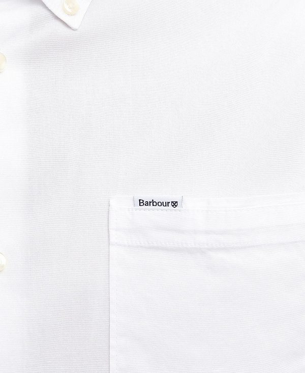 Barbour Comfort Stretch Long-sleeved Shirt ασπρα | BABO87691