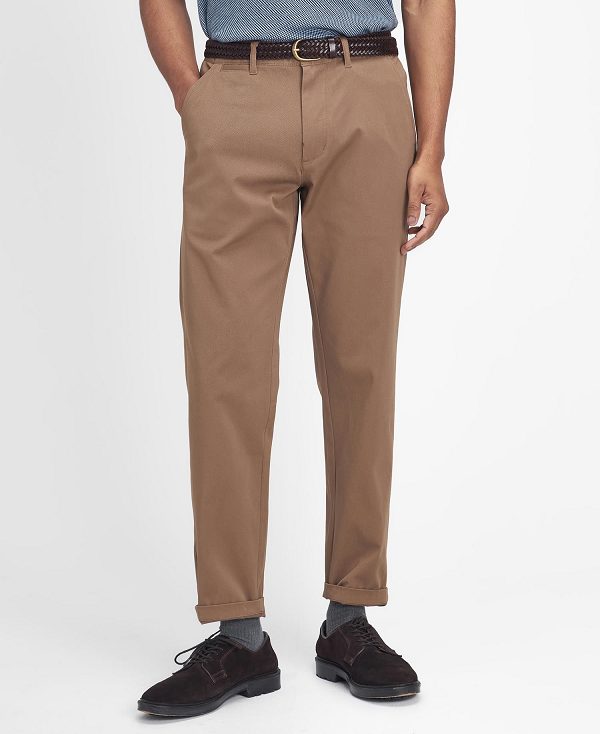 Barbour Comfort Stretch Tailored Trousers Μπεζ | BABO88811