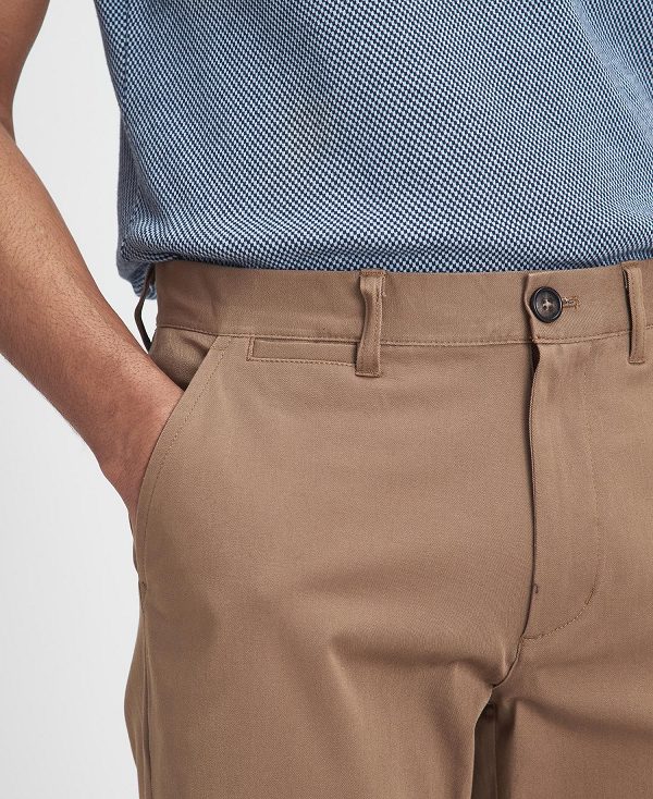 Barbour Comfort Stretch Tailored Trousers Μπεζ | BABO88811