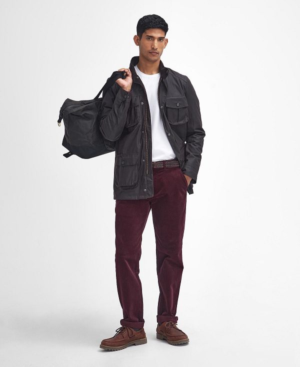 Barbour Corbridge Waxed Jacket μαυρα | BABO87228
