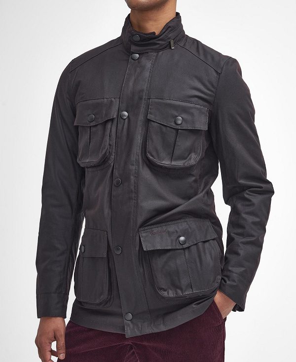 Barbour Corbridge Waxed Jacket μαυρα | BABO87228