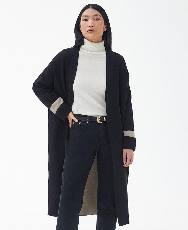 Barbour Coretta Cardigan μαυρα | BABO89736
