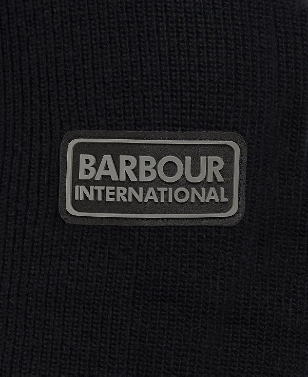 Barbour Corser Crew Knit μαυρα | BABO88550