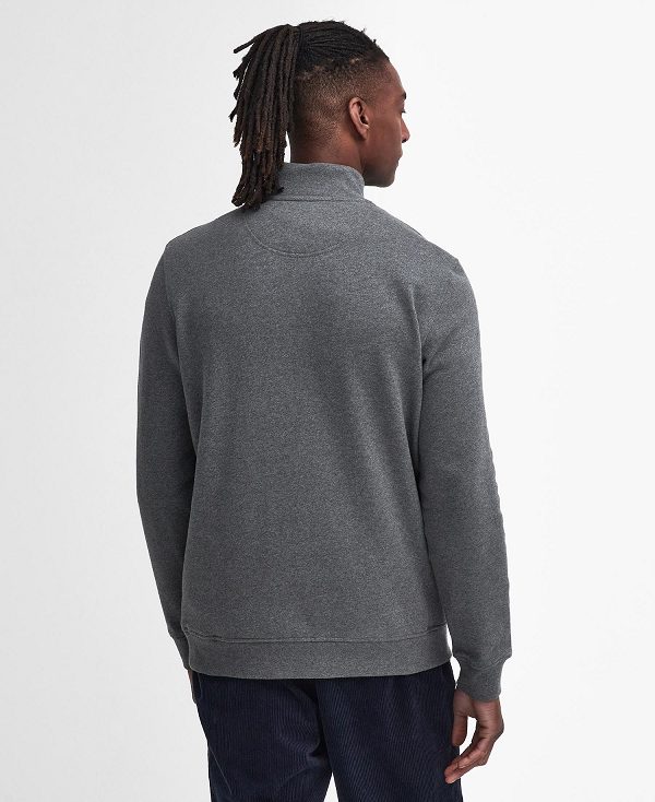 Barbour Cotes Half-zip Sweatshirt γκρι | BABO88485