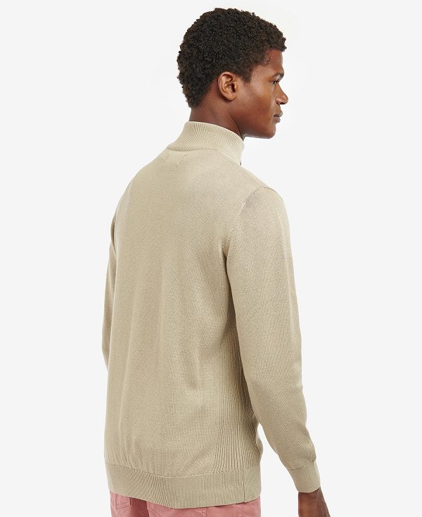 Barbour Cotton Half Zip Jumper γκρι | BABO88503