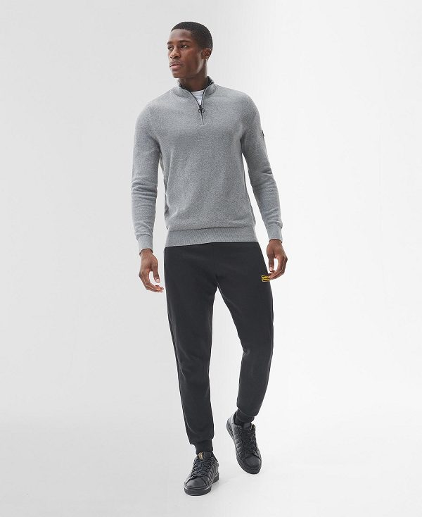Barbour Cotton Half Zip Sweater γκρι | BABO88538