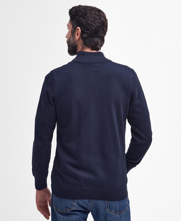 Barbour Cotton Half Zip γκρι | BABO88554