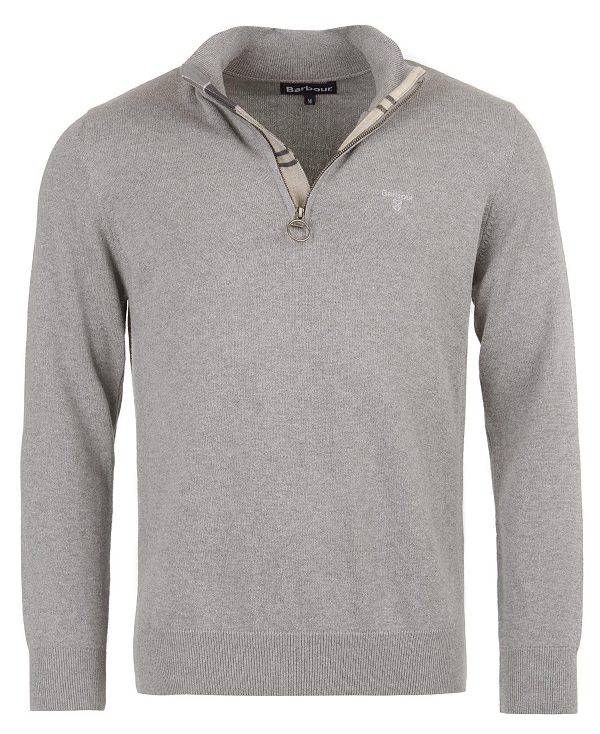 Barbour Cotton Half Zip σκουρο μπλε | BABO88585