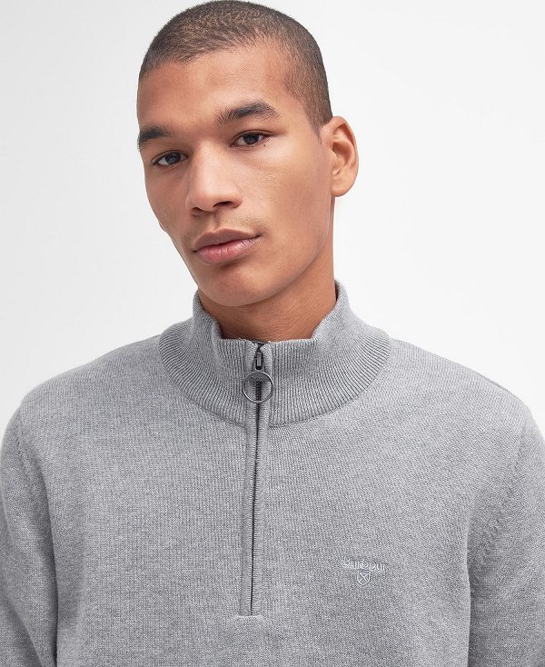 Barbour Cotton Half Zip σκουρο μπλε | BABO88585
