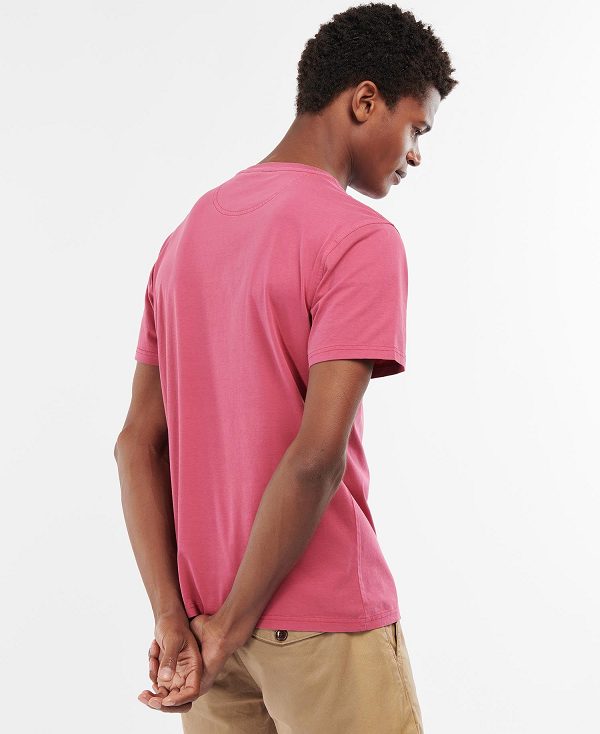 Barbour Cotton T-shirt μωβ | BABO88255