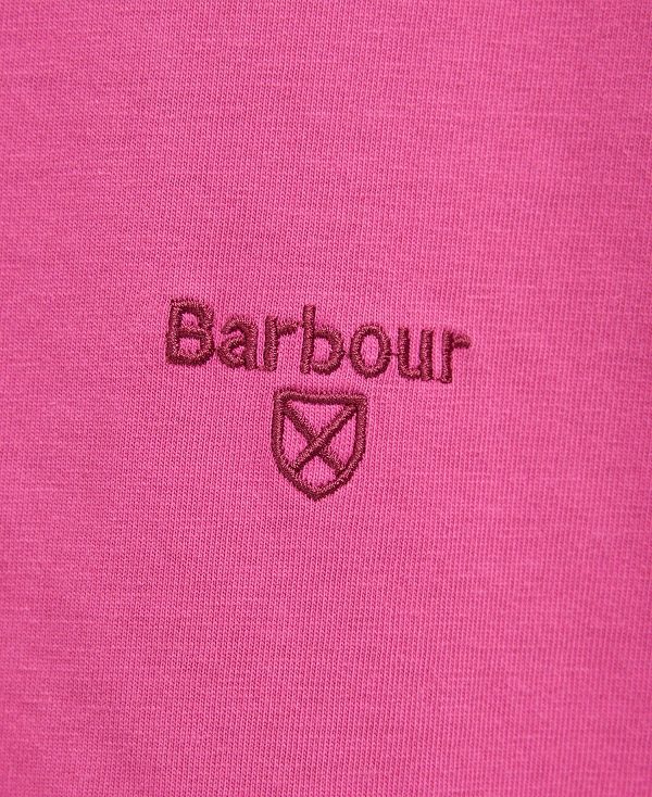 Barbour Cotton T-shirt μωβ | BABO88255